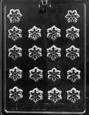 SNOW FLAKES DECOS BITES CHOCOLATE CANDY MOLD MOLDS DIY CUPCAKE TOPPER FROZEN