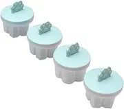 WEKADRIN 4Pcs Cartoon Egg Molds Portable DIY Food Tools for Heat Resistant Egg Cookers for Quick Breakfast Easy to Clean and Store for Poached Eggs