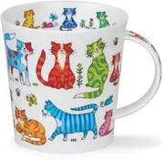 Dunoon Caingorm Fine Bone China Colourful Crew Cats or Dogs (0.48 L, Cats)
