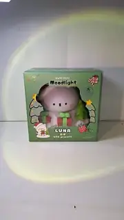 "Luna"Kitty Warm White Mood-Night Light"Mimi Coco" Wireless 3×AAA Collection