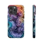Purple Teal Crystal Geode - Phone Cover Case for iPhone | Galaxy | Pixel
