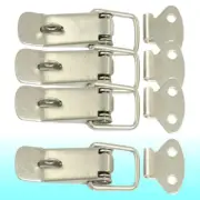 4 Set Cabinet Boxes Spring Loaded Latch Catch Toggle Hasp 5.6 x 2.3cm