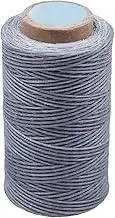 284 Yards Waxed Thread, 210D Heavy Duty Wax Thread for Leather Sewing, Upholstery Thread, 0.8mm Flat Waxed Thread for Bookbinding/Shoe Repairing/Leather Projects