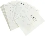 DIYEAH Portable Refillable Notebook Paper Refills Convenient Loose Leaf Inserts for Planners Diaries and Reports Smooth Writing Paper for Daily Use and Office Applications