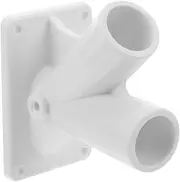 SEWOART Outdoor Flagpole Holder V Shaped Bracket for Double Flag Display Lightweight Easy Install for Veranda Porch Balcony Garden and More