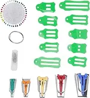 Fabric Bias Tape Maker Tools, Fabric Sewing Quilting Bias Binding Maker with Jelly Roll Sasher Tool Set for Patching Work Supplies