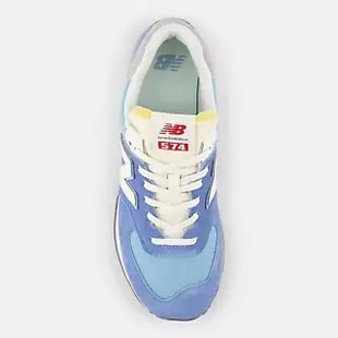 【NEW BALANCE】NB 574 復古運動鞋 休閒鞋 麂皮 網布 男 女 中性款 藍色(U574RCA-D)