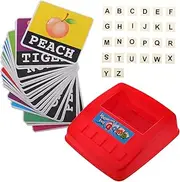 BESPORTBLE 1 Set Early Education Platter Alphabet Early Childhood Education Word Games for Kindergarten Alphabet Memory Game Pictures Board Game Learning Red Plastic