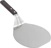 Pizza Oven Turning Peel – Stainless Steel Baking Shovel, Wooden Handle Pizza Paddle | Lightweight Pizza Peel Tool, Pastry Bread Lifter for turning pizza during baking, transferring pastry or bread, ho