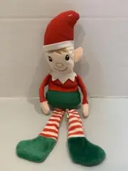 Boy Christmas Plush Stuffed Elf Toy 14.5" DOG Puppies Decor