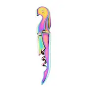Mirage Double Hinged Waiters Corkscrew Wine Opener Manual with Foil Cutter, T...