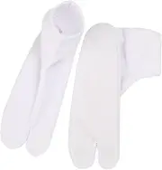 [FOMIYES] 1Pair Tabi Socks for Women and Japanese Two Toed Design Elastic Crew Style Comfortable and Breathable Footwear for Wooden Clogs and Daily Wear