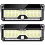 Solar Outdoor Lights - 4000Lm 268 LED Motion Sensor Lights Outdoor, IP65 Wate