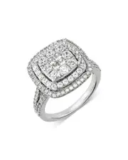 Bloomingdale's Fine Collection Diamond Tiered Ring in 14K White Gold, 1.50 ct. t. w