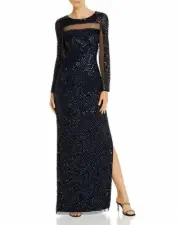 Aidan Mattox Embellished Open-Back Gown $495 Size 2 # 12A 1357 New