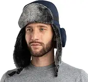 [HunterBee] Winter Men Women Trapper Hunting Bomber Hat Warm Elmer Fudd Fur Cadet hat with Visor Ear Flaps