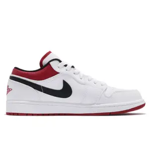 Nike 休閒鞋 Air Jordan 1 Low 白 黑紅 喬丹 1代 男鞋 AJ1 【ACS】 553558-118