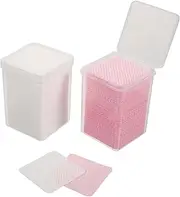 FOMIYES 2 Boxes Eyelash Wipes Lint Nail Wipes for Gel Nails Extension Cleaning Wipe Lint- Pads Wiping Cloth Cleansing Pads Eyelash Tools Non-woven Dedicated Remover