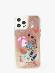 pool party liquid glitter iphone 12 pro max case