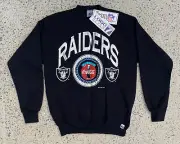 Vintage 1994 LA Raiders Coca Cola Crewneck Sweatshirt NFL Logo Seven 7 Deadstock