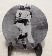3" Button Badge Pin ~ New York Yankees ~ DON LARSEN Perfect Game 56 Series ~ NEW