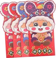 TEHAUX Red Party Envelopes 20pcs Rabbit Pattern Chinese Style Money Packets 2023 Spring Festival