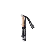 30cm Outdoor Trekking Pole Carbon Ultra-light Telescopic Folding Outer Lock Pole Mountaineering Trekking Pole-Black