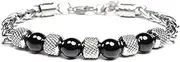 [BOSUGE] Charming Bracelet， Female Male Bangle Viking Style Open Bracelet Chinese Ancient Bell Shape with Crystal Personality Zinc Alloy (Color : Yellow) (Color : Black)