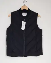 Athleta Inlet Puffer Vest in Black Goose Down Size M Womens NEW