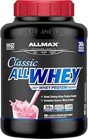 ALLMAX All Whey Classic Pure Whey Protein Blend, Strawberry 2.27 kg,, Strawberry 2.27 kilograms