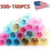 500PCS Waterproof Heat Shrink Butt Wire Splice Connectors Crimp Terminal Set US