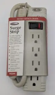 New! Belkin 3FT Cord 90 Joules 4-Outlet Surge Protector Power Strip 120v F5C044