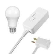 Plug in Dimmer with Dimmable LED Light Bulb, Lamp Dimmer Switch Set,