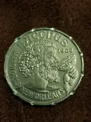 2013 Krewe Of Bacchus Blue Aluminum Doubloon