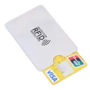 100 Rfid Blocking Aluminum Foil Card Sleeves - Pack