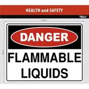 Fantastic Stickers Flammable Liquids Sign 45cm - B-FB45-HSD-FL