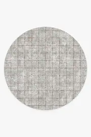 245' Round | Machine Washable Runner Rug | Kid & Pet Friendly | Indoor Rug | Glen Plaid Rug | Ruggable