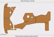 2006 Maxum 3100 SE Swim Platform Cockpit Boat EVA Foam Teak Deck Floor Mats Pads