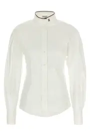 BRUNELLO CUCINELLI 'Shiny Collar Detail' Shirt