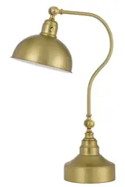 Cal Lighting BO-3025DK Industrial 25" Tall Gooseneck Desk Lamp - Brass