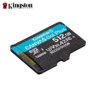 Kingston 金士頓 512G Canvas Go! Plus microSDXC UHS-I C10 U3 記憶卡