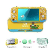 DATA FROG Anti-Slip Protective Bag Compatible-Nintendo Switch Lite Clear Hard Shell Cover for NS Switch Lite Game Accessories A set A