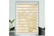 Chevron Zebra Light Filtering Blinds 220cm Drop Mushroom