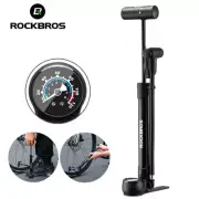 ROCKBROS Bike Pump 120 PSI High Pressure w/ Gauge AV FV Alloy Tire Air Inflator
