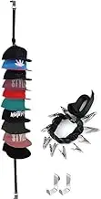1Pc Over The Door Baseball Caps Display Racks with Clips,Over The Door Hat Hanger for Closet Rod Display Wall Mount,Hat Closet Hanging Hat Rack Baseball Caps Hat Organizer Holder Baseball Cap Holder