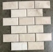 12x12 Tile Crema Nova Marble Remodel Kitchen Subway BOX OF 5 TILES T-34