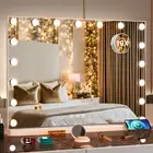 60x52cm Extra Large Hollywood Makeup Mirror Vanity Light Up Mirror USB Charging