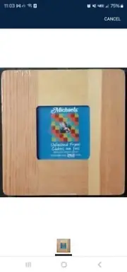 Unfinished Wooden Square Picture Frames Set of 2 Craft Party Michaels DIY