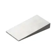 Metal Wedge Shims, 4x2x0.6" Triangle Flange Steel Wedge, Silver Tone