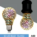 3D Decoration LED Bulb E27 6W 85-265V Vintage Light Bulb Star Fireworks Lamp-bp